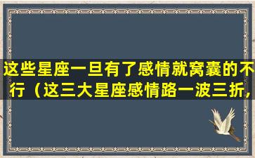 这些星座一旦有了感情就窝囊的不行（这三大星座感情路一波三折, 好在结果都比较满意）